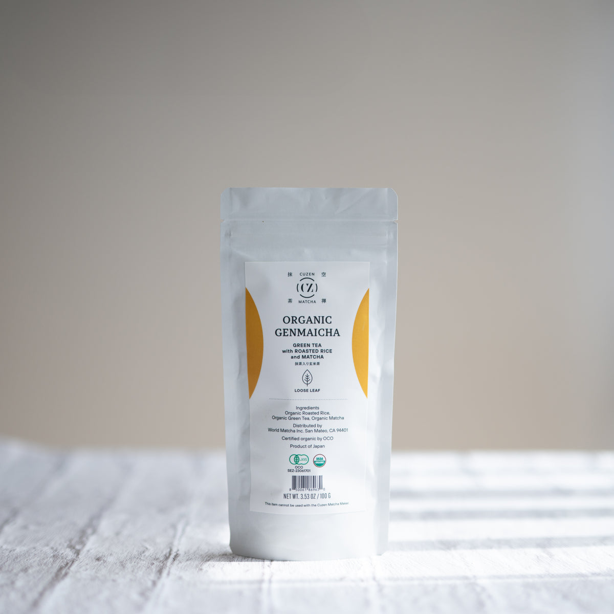 オーガニック抹茶入り玄米茶100g